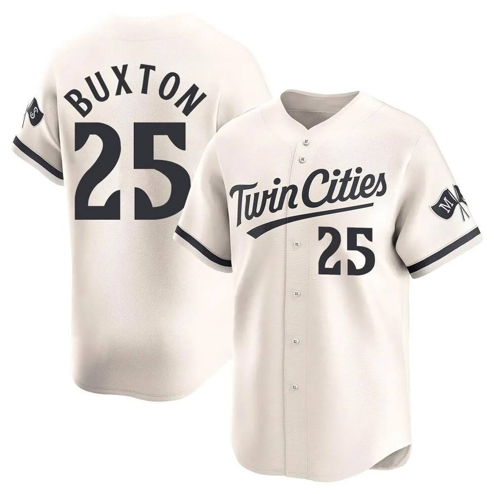 Minnesota Twins #25 Byron Buxton Player Cream CONTONHome Limited Stitched Jerseys