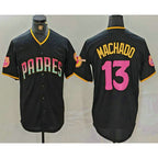 San Diego Padres #13 Manny Machado Black CONTON 20th Anniversary Cool Base Stitched Jersey
