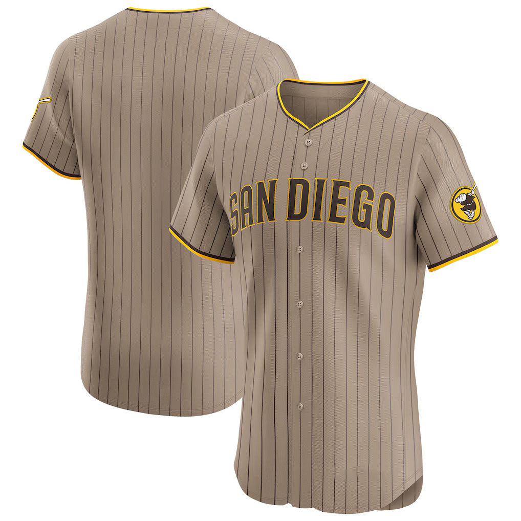 San Diego Padres Sand CONTON Alternate Vapor Premier Elite Patch Jersey