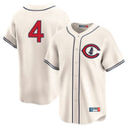 Chicago Cubs #4 Pete Crow-Armstrong Player Cream CONTON Field of Dreams Limited Home Game Stitched Jerseys