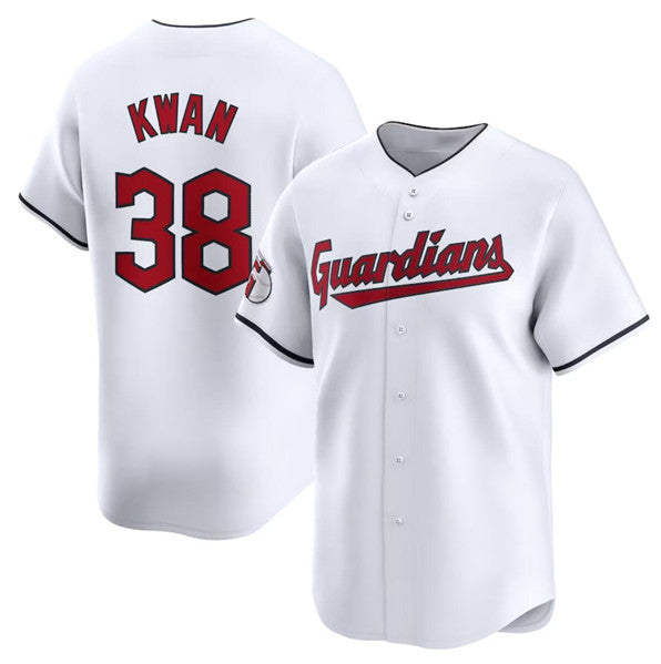 Cleveland Guardians #38 Steven Kwan White CONTON Home Limited Stitched Jersey1