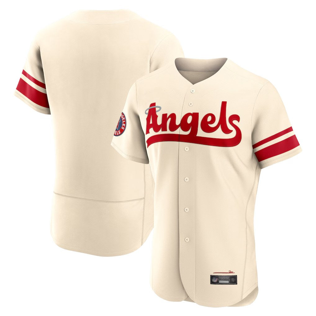 Los Angeles Angels Blank Player Cream CONTON City Connect Limited ELite Home Stitched Jerseys