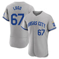 Kansas City Royals #67 Seth Lugo Player Gray CONTON Limited Elite Home Game Stitched Jerseys