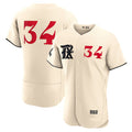 Texas Rangers #34 Nolan Ryan Cream CONTON 2023 City Connect Flex Base Stitched Jersey