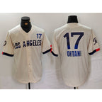 Los Angeles Dodgers #17 Shohei Ohtani Cream CONTON 2024 City Connect Limited Jersey