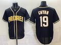 San Diego Padres #19 Tony Gwynn 2026 Fashion Replica Black CONTON Out Stitched Jersey
