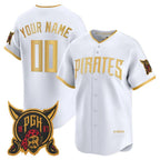Custom Pittsburgh Pirates White CONTON 2026 City Connect Stadium Stitched Jersey