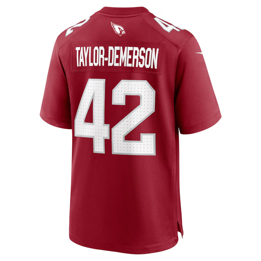 A.Cardinals #42 Dadrion Taylor-Demerson Cardinal CONTON Team Game Jersey