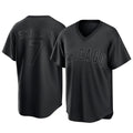 Chicago Cubs #7 Dansby Swanson Player Black CONTON T-shirt Home Game Stitched Jerseys