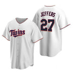 Minnesota Twins #27 Ryan Jeffers White CONTON Cool Base Stitched Jersey