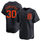 Detroit Tigers #30 Kerry Carpenter Player Navy CONTON Home Limited Stitched Jerseys
