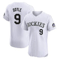 Colorado Rockies #9 Brenton Doyle Player White CONTON Limited Elite Home Stitched Jerseys