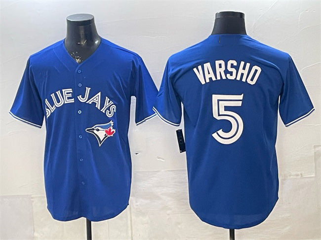 Toronto Blue Jays #5 Daulton Varsho Royal CONTON 2025 Cool Base Stitched Jersey