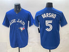Toronto Blue Jays #5 Daulton Varsho Royal CONTON 2025 Cool Base Stitched Jersey