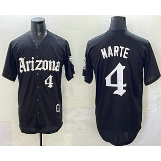 Arizona Diamondbacks #4 Ketel Marte Black CONTON Vapor Premier Limited Stitched Jersey