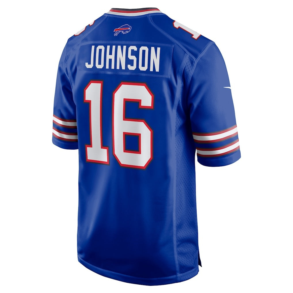 B.Bills #16 Xavier Johnson Royal CONTON Game Jersey