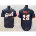 San Francisco Giants #28 Buster Posey Anthracite CONTON 2025 City Connect Limited Stitched Jersey