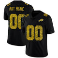 Custom B.Bills Black CONTON Leopard Print Fashion Vapor Limited Jersey