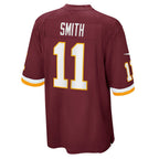 W.Football Team #11 Alex Smith Burgundy CONTON Game Player Jersey