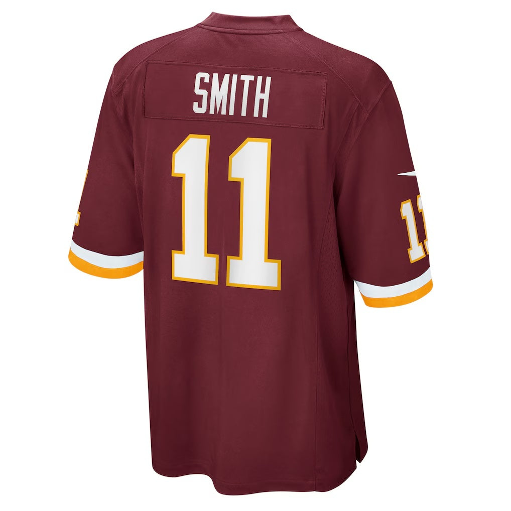 W.Football Team #11 Alex Smith Burgundy CONTON Game Player Jersey