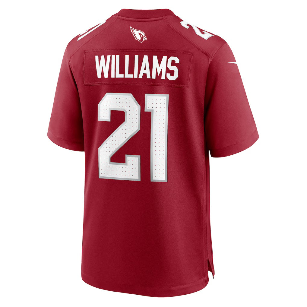 A.Cardinals #21 Garrett Williams Cardinal CONTON Game Jersey