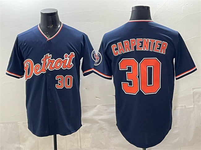 Detroit Tigers #30 Kerry Carpenter Navy CONTON 2026 Alternate Vapor Premier Limited Stitched Jersey
