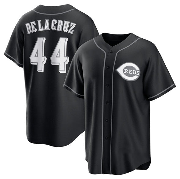 Cincinnati Reds #44 Elly De La Cruz Black CONTON Lights Out Limited Stitched Jersey