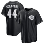 Cincinnati Reds #44 Elly De La Cruz Black CONTON Lights Out Limited Stitched Jersey