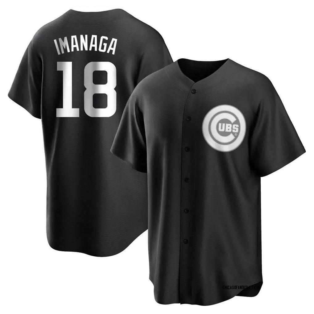 Chicago Cubs #18 Shota Imanaga Player Black CONTON Game Stitched Jerseys