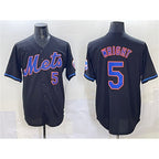 New York Mets #5 David Wright Black CONTON Limited Stitched Jersey
