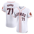 Houston Astros #71 Josh Hader Player White CONTON Limited Elite Home Stitched Jerseys