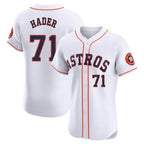 Houston Astros #71 Josh Hader Player White CONTON Limited Elite Home Stitched Jerseys