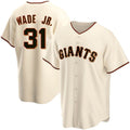 San Francisco Giants #31 LaMonte Wade Jr Cream CONTON 2021 Replica Home Jersey
