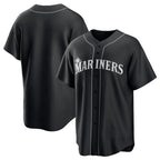 Seattle Mariners Blank Black CONTON Lights Out Limited Stitched Jersey