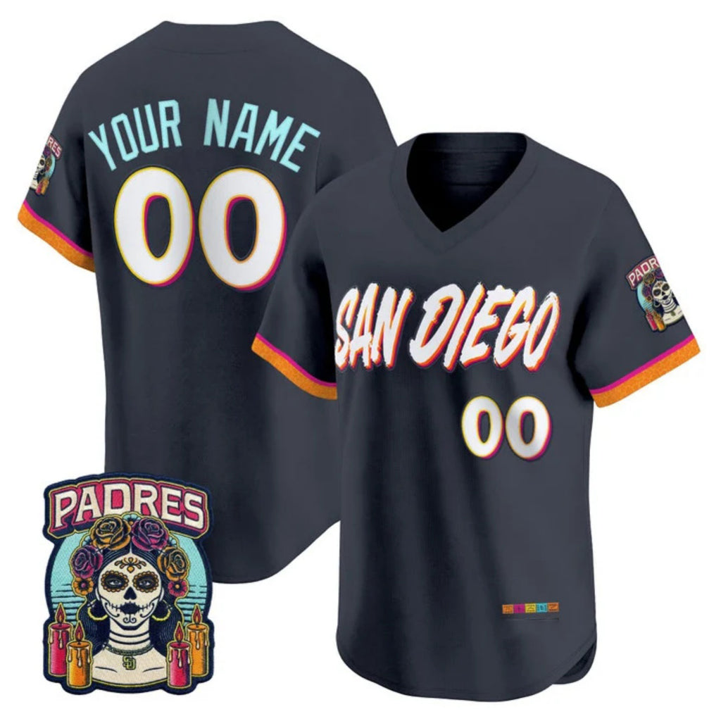 Custom San Diego Padres Obsidian CONTON 2026 City Connect Stadium Stitched Jersey