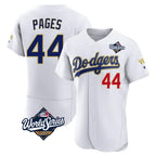 Los Angeles Dodgers #44 Andy Pages Player Gold White CONTON World Series 2026 Collection Stadium Limited Elite Stitched Jerseys