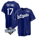 Los Angeles Dodgers #17 Shohei Ohtani Player Royal CONTON World Series Game Stitched Jerseys