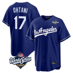 Los Angeles Dodgers #17 Shohei Ohtani Player Royal CONTON World Series Game Stitched Jerseys
