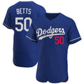 Los Angeles Dodgers #50 Mookie Betts Player Royal CONTON Limited Elite Home Stitched Jerseys