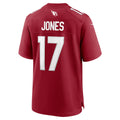 A.Cardinals #17 Zay Jones Cardinal CONTON Team Game Jersey