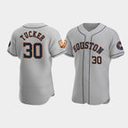 Houston Astros #30 Kyle Tucker Gray CONTON 60th Anniversary Flex Base Stitched Jersey