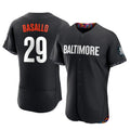 Baltimore Orioles #29 Samuel Basallo Player Black CONTON City Connect Limited Elite Home Game Stitched Jerseys