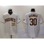 San Diego Padres #30 Eric Hosmer White CONTON Stitched Cool Base Jerseys
