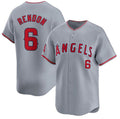 Los Angeles Angels #6 Anthony Rendon Gray CONTON Away Limited Stitched Jersey