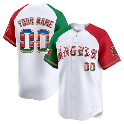 Custom Los Angeles Angels Mexico Vapor Premier Limited Jersey ¨C White CONTON