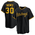 Pittsburgh Pirates #30 Paul Skenes Black CONTON Alternate 2 Replica Jersey