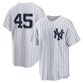 New York Yankees #45 Gerrit Cole White CONTON Home Replica Player Name Jersey