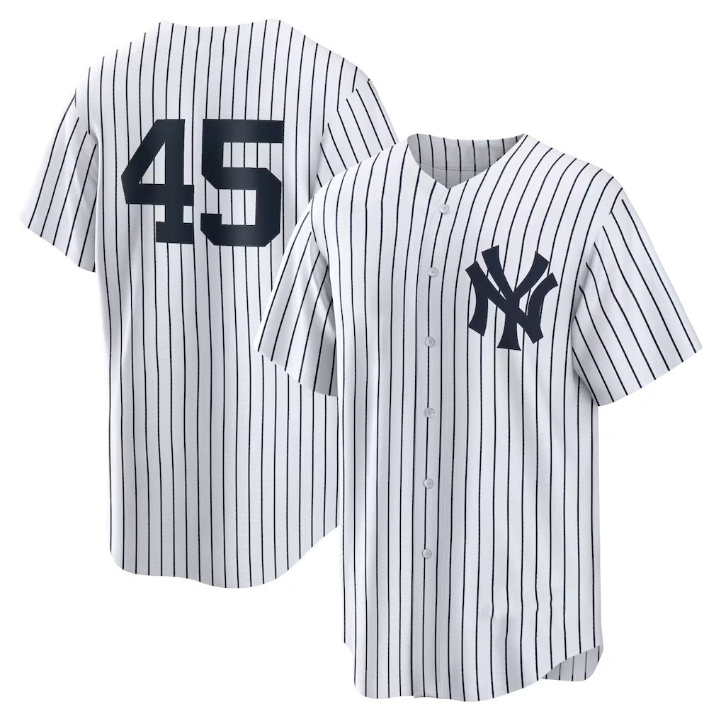 New York Yankees #45 Gerrit Cole White CONTON Home Replica Player Name Jersey