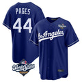 Los Angeles Dodgers #44 Andy Pages Player Royal CONTON World Series Game Stitched Jerseys