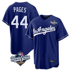Los Angeles Dodgers #44 Andy Pages Player Royal CONTON World Series Game Stitched Jerseys